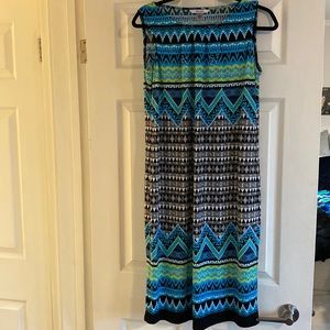 Beautiful Tan Jay dress. Fun colours and patterns. Lightweight. Washable